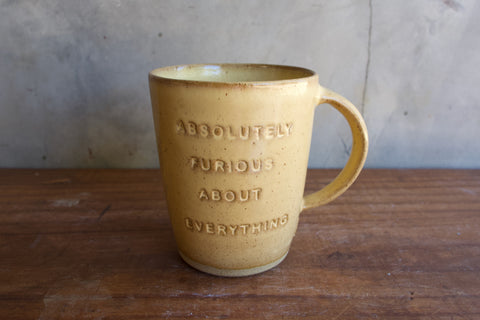 "Absolutey furious about everything" Extra Large Mug